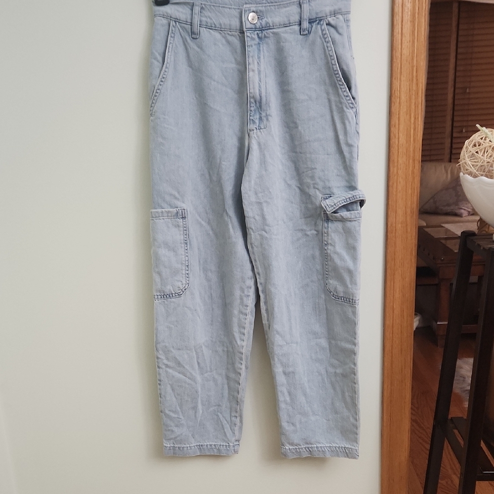 Zara Denim Cargo Pants